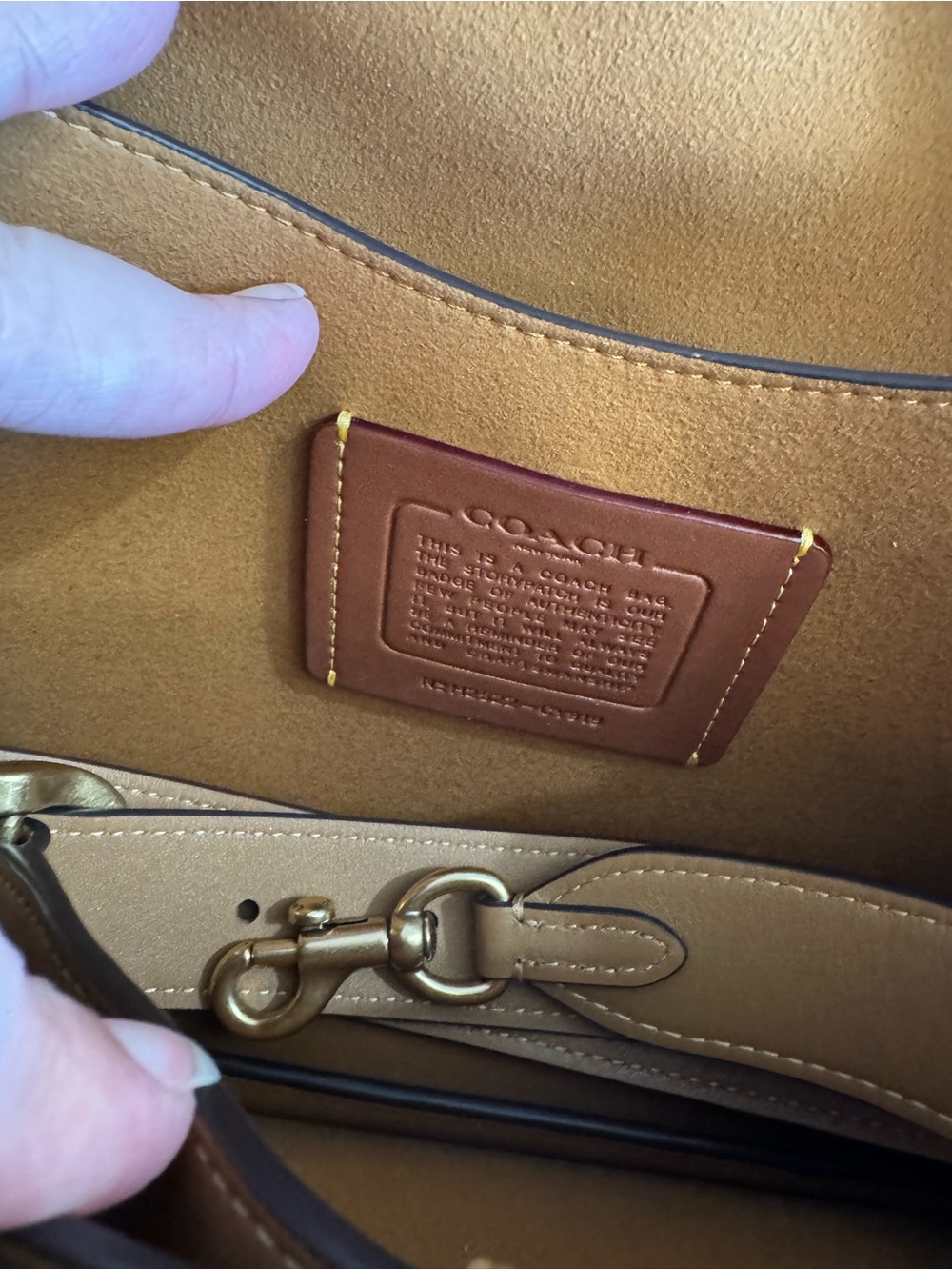 Coach Chain Tabby Bag in Honey Brown - Picture 6 of 8